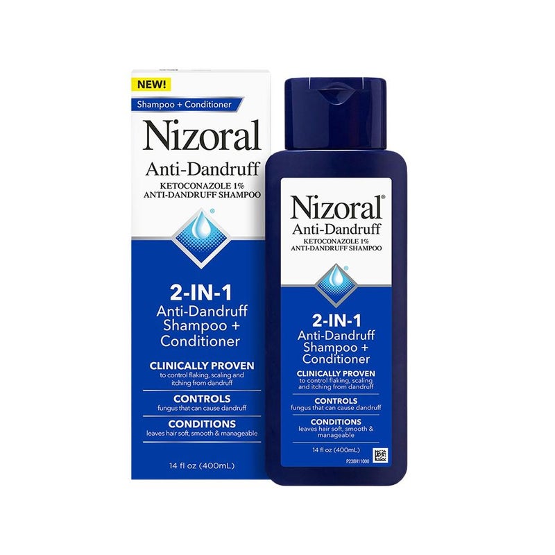 400ml Nizoral 2-in-1 Oil Control, Anti-Dandruff, Anti-Itch, Anti-Hair Loss Shampoo and Conditioner